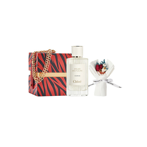 Набор парфюмерии CHLOE Парфюмерная вода Cedrus + Подарочная коробка + Миниатюрный букет
